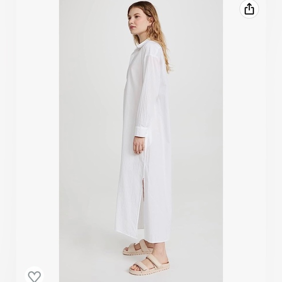 Xirena white Hope V-neck cotton dress size M (A-4) - Picture 4 of 16